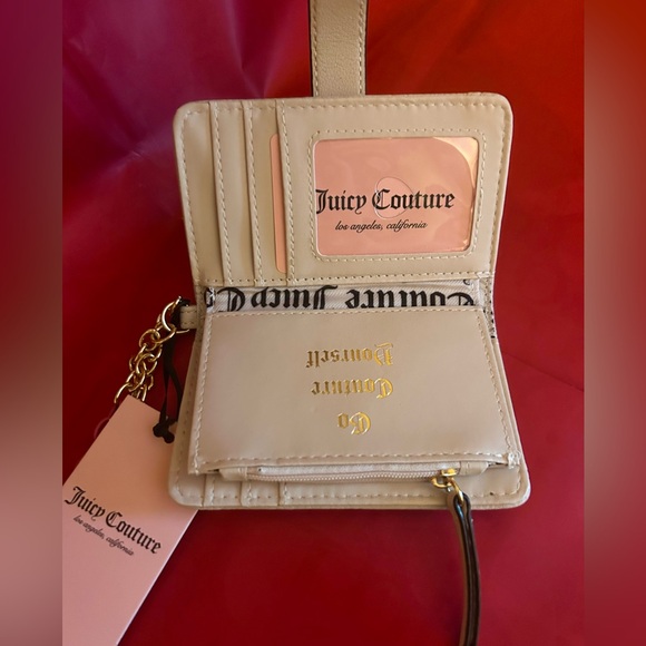 Juicy Couture Cream and Pink Wallet with Chain - Picture 6 of 7